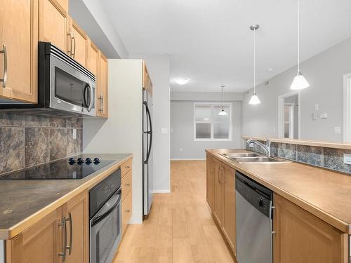 307 10503 98 Avenue, Edmonton, AB - Indoor Photo Showing Kitchen With Double Sink With Upgraded Kitchen