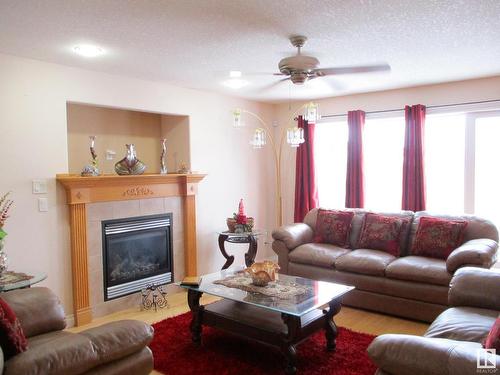 11904 175 Avenue Nw, Edmonton, AB - Indoor Photo Showing Living Room With Fireplace