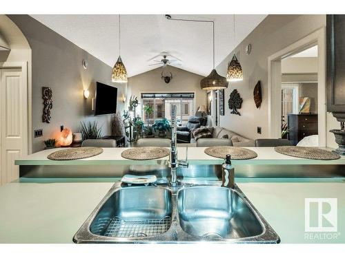 34 2565 Hanna Crescent, Edmonton, AB - Indoor Photo Showing Kitchen With Double Sink