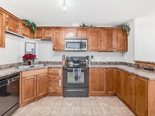 5116 7335 South Terwillegar Drive, Edmonton, AB - Indoor Photo Showing Kitchen With Double Sink