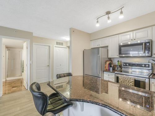 1003 10649 Saskatchewan Drive, Edmonton, AB - Indoor Photo Showing Kitchen With Stainless Steel Kitchen