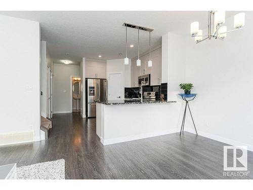 9162 Cooper Crescent, Edmonton, AB - Indoor Photo Showing Kitchen With Upgraded Kitchen