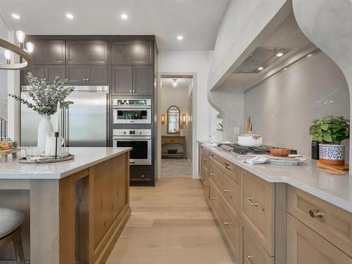 5820 108A Street, Edmonton, AB - Indoor Photo Showing Kitchen With Upgraded Kitchen