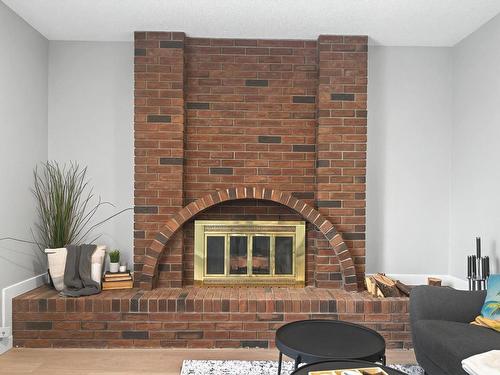 6247 187 Street, Edmonton, AB - Indoor Photo Showing Living Room With Fireplace