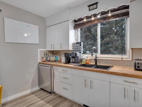 5009 47 Ave, Thorsby, AB - Indoor Photo Showing Kitchen With Double Sink