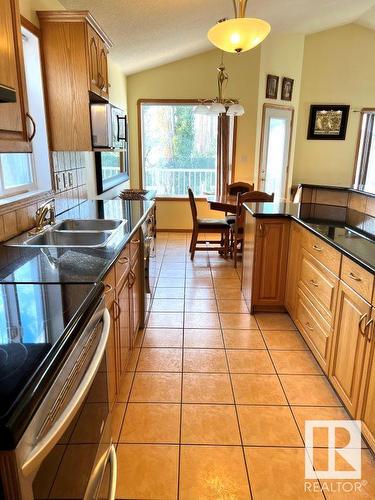 16002 67A Street, Edmonton, AB - Indoor Photo Showing Kitchen With Double Sink