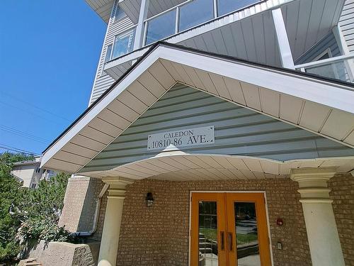 103 10810 86 Avenue, Edmonton, AB - Outdoor With Deck Patio Veranda With Exterior