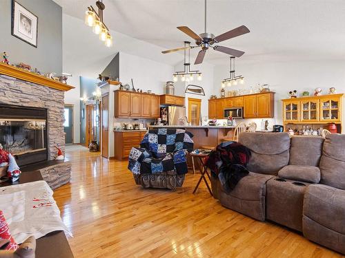 1 53526 Rge Road 273, Rural Parkland County, AB - Indoor Photo Showing Living Room With Fireplace