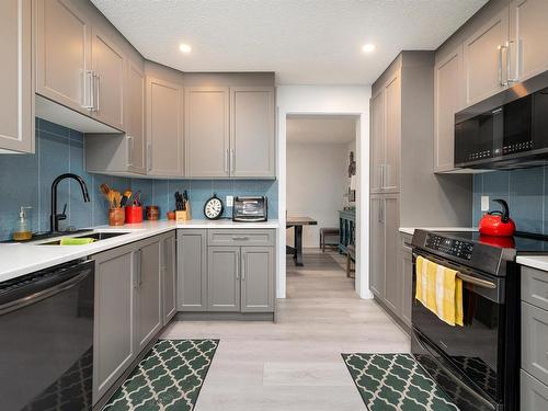 8776 189 Street, Edmonton, AB - Indoor Photo Showing Kitchen With Double Sink With Upgraded Kitchen