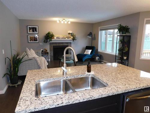 16448 140 Street, Edmonton, AB - Indoor Photo Showing Kitchen With Double Sink