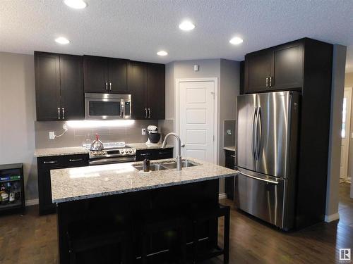 16448 140 Street, Edmonton, AB - Indoor Photo Showing Kitchen With Double Sink With Upgraded Kitchen