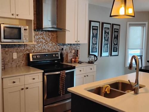 12620 45 Street, Edmonton, AB - Indoor Photo Showing Kitchen With Double Sink