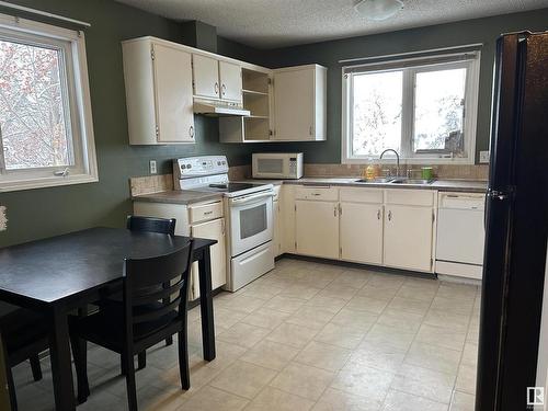 5903 53 Avenue, Redwater, AB - Indoor Photo Showing Kitchen With Double Sink