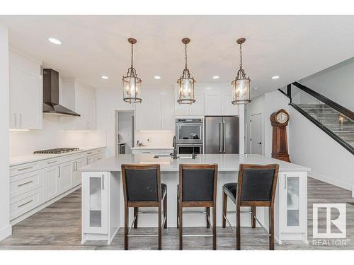 13043 208 Street, Edmonton, AB - Indoor Photo Showing Kitchen With Upgraded Kitchen