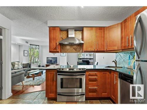 201 11503 100 Avenue, Edmonton, AB - Indoor Photo Showing Kitchen