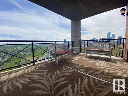 1506 9020 Jasper Avenue, Edmonton, AB - Outdoor With Balcony With View