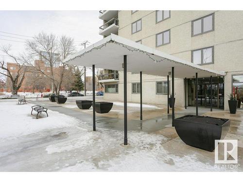 303 9737 112 Street, Edmonton, AB - Outdoor With Balcony With Facade