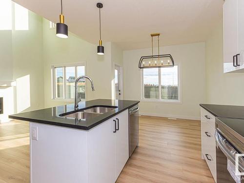 3617 41 Avenue, Beaumont, AB - Indoor Photo Showing Kitchen With Double Sink