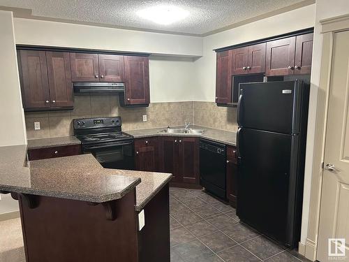 309 4415 48 Street, Leduc, AB - Indoor Photo Showing Kitchen With Double Sink