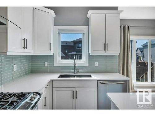 3159 Winspear Crescent, Edmonton, AB - Indoor Photo Showing Kitchen With Double Sink