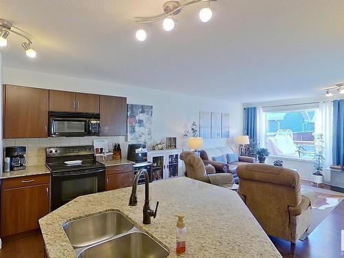 2341 Aspen Trail, Sherwood Park, AB - Indoor Photo Showing Kitchen With Double Sink