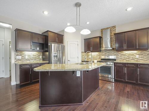 5619 209 Street, Edmonton, AB - Indoor Photo Showing Kitchen With Stainless Steel Kitchen With Upgraded Kitchen