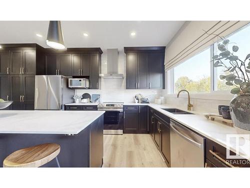 20 Meadowbrook Way, Spruce Grove, AB - Indoor Photo Showing Kitchen With Double Sink With Upgraded Kitchen