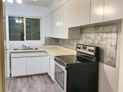 11809/11811 40 Street, Edmonton, AB - Indoor Photo Showing Kitchen With Double Sink