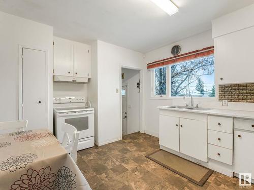 12336 134A Avenue, Edmonton, AB - Indoor Photo Showing Kitchen With Double Sink