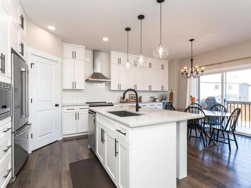 130 Ambleside Way, Sherwood Park, AB - Indoor Photo Showing Kitchen With Upgraded Kitchen