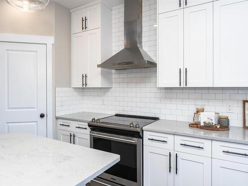 130 Ambleside Way, Sherwood Park, AB - Indoor Photo Showing Kitchen With Upgraded Kitchen