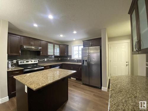 1460 33A Street, Edmonton, AB - Indoor Photo Showing Kitchen With Stainless Steel Kitchen With Double Sink