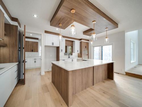 4003 Ginsburg Crescent, Edmonton, AB - Indoor Photo Showing Kitchen With Upgraded Kitchen