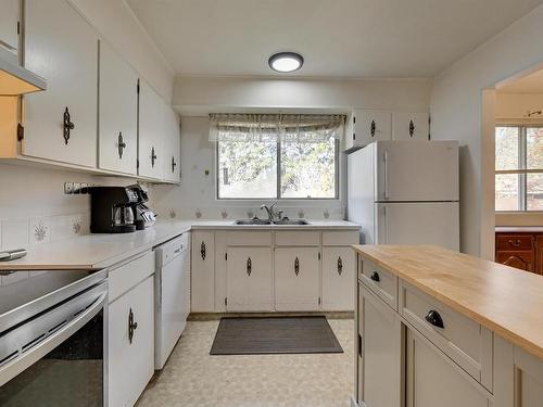 16 Beacon Crescent, St. Albert, AB - Indoor Photo Showing Kitchen With Double Sink