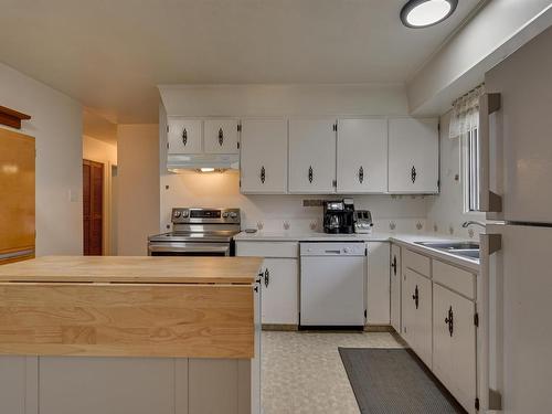 16 Beacon Crescent, St. Albert, AB - Indoor Photo Showing Kitchen With Double Sink