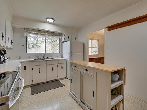 16 Beacon Crescent, St. Albert, AB - Indoor Photo Showing Kitchen With Double Sink