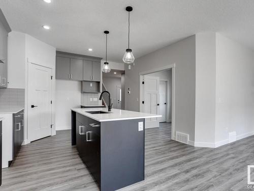 1205 16A Avenue, Edmonton, AB - Indoor Photo Showing Kitchen With Upgraded Kitchen