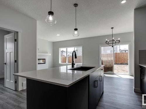 1205 16A Avenue, Edmonton, AB - Indoor Photo Showing Kitchen With Upgraded Kitchen