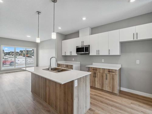 181 Sunland Way, Sherwood Park, AB - Indoor Photo Showing Kitchen With Double Sink