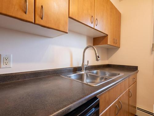 1501 10303 105 Street, Edmonton, AB - Indoor Photo Showing Kitchen With Double Sink