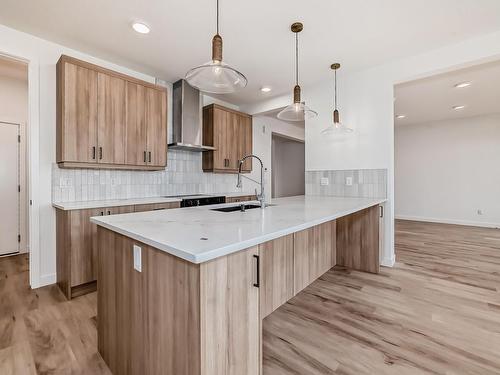 5828 Kootook Link, Edmonton, AB - Indoor Photo Showing Kitchen With Upgraded Kitchen