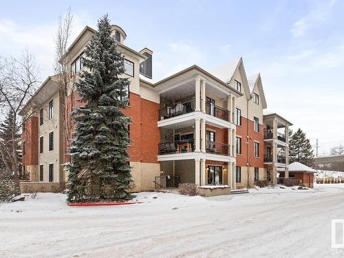 201 9803 96A Street, Edmonton, AB - Outdoor With Balcony With Facade