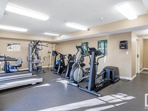 201 9803 96A Street, Edmonton, AB - Indoor Photo Showing Gym Room