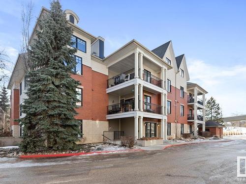 201 9803 96A Street, Edmonton, AB - Outdoor With Balcony With Facade