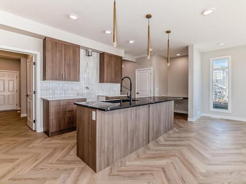 3320 168 Street, Edmonton, AB - Indoor Photo Showing Kitchen With Upgraded Kitchen