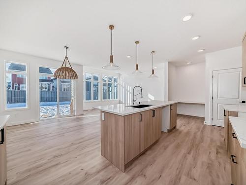 3320 168 Street, Edmonton, AB - Indoor Photo Showing Kitchen With Upgraded Kitchen