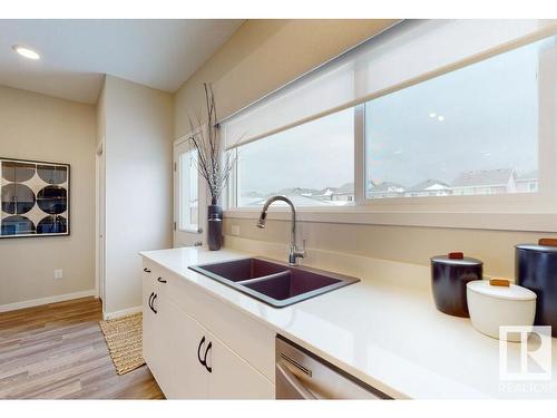 17736 63 Street, Edmonton, AB - Indoor Photo Showing Kitchen With Double Sink