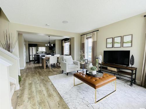 2107 Desrochers Drive, Edmonton, AB - Indoor Photo Showing Living Room