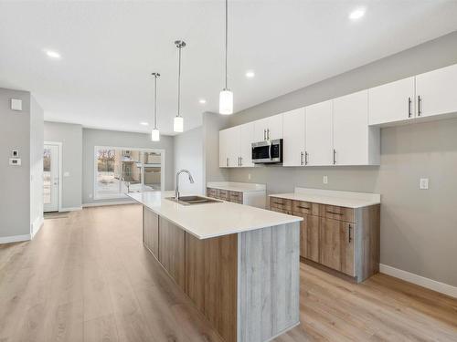 6256 175 Avenue, Edmonton, AB - Indoor Photo Showing Kitchen With Double Sink