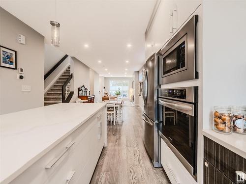 10530 80 Street, Edmonton, AB - Indoor Photo Showing Kitchen With Stainless Steel Kitchen With Upgraded Kitchen